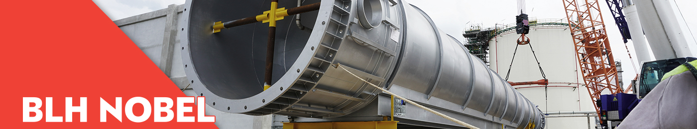 large pipe for fliud in a industrial manufacturing setting